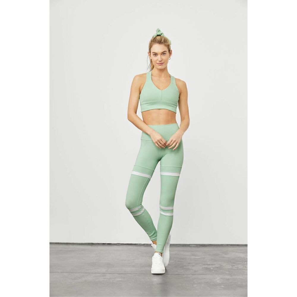 ALO YOGA High-Waist Legit Legging Pant Ribbed Airbrush Size M